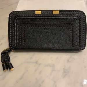 Chloe - Marcie long zipped ladies' wallet in grained calfskin